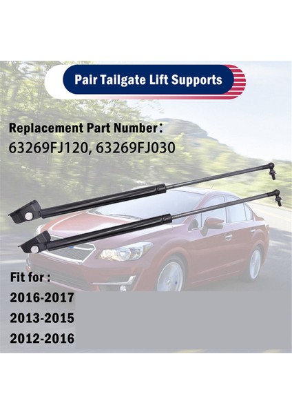 Subaru Xv Crosstrek 2013-2015 ve Impreza 2012-2016 Için Arka Bagaj Kapağı Kaldırma Destekleri Amortisör Gazlı Amortisör Yayı (Yurt Dışından) indirimleri