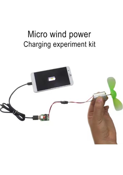 Taşınabilir Rüzgar Enerjisi Jeneratör Seti Türbin Motoru Alternatör Kendi Kendine Üretim Acil Durum Telefon Şarj Cihazı Fizik Deneyi (Yurt Dışından) fiyatları