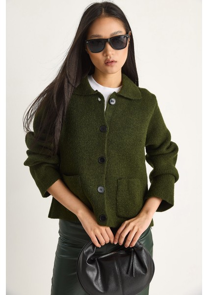 Kadın Cepli Hırka modelleri