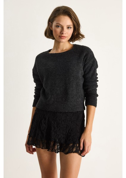 Kadın Bisiklet Yaka Yumuşak Doku Triko Kazak fiyatları