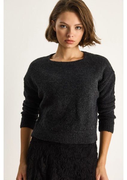 Kadın Bisiklet Yaka Yumuşak Doku Triko Kazak indirimleri