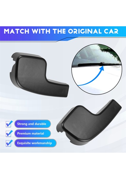 Bmw 3 E90 E91 E92 61617138990 Için 2 Adet Yeni Ön Cam Silecek Kolu Kapağı (Yurt Dışından) indirimleri