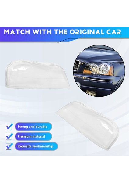 Volvo XC90 2004-2013 Araba Şeffaf Abajur Far Lambası Kapağı Gözlük Abajur Far Kabuğu Kapağı Mercek (Yurt Dışından) indirimleri