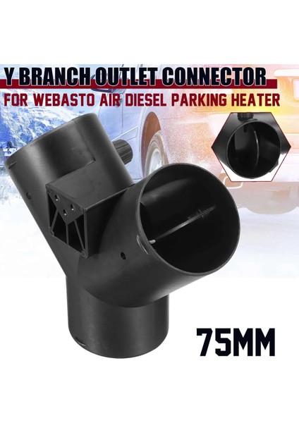 Webasto Hava Isıtıcısı Için 75 mm Y Şeklinde Park Isıtıcı Havalandırma Menfezi Egzoz Bağlantısı ve Çift Düzenleme Valfi Kapağı (Yurt Dışından) fiyatları