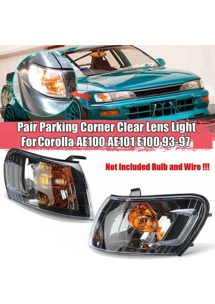 Toyota Corolla AE100 AE101 E100 1993-1997 Için 1 Çift Park Köşesi Şeffaf Lens Lambası (Yurt Dışından) fiyatları