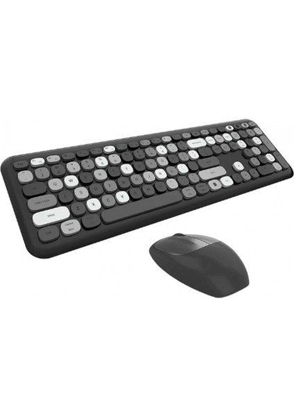 Mofii NO666 Siyah Gri Klavye Mouse Set