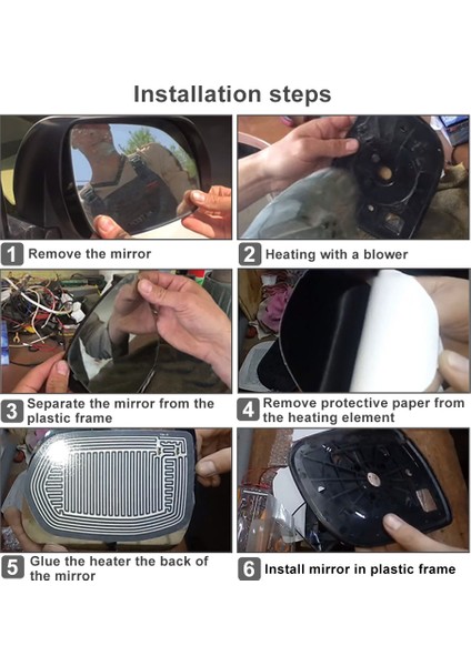 Dc 12V Araba Yan Dikiz Aynası Isıtma Pedi Evrensel Dikiz Aynası Sis Giderici Hızlı Isıtmalı Aynalar Buğu Giderici (Yurt Dışından) modelleri