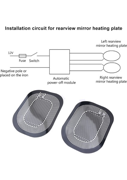 Dc 12V Araba Yan Dikiz Aynası Isıtma Pedi Evrensel Dikiz Aynası Sis Giderici Hızlı Isıtmalı Aynalar Buğu Giderici (Yurt Dışından) fırsatları