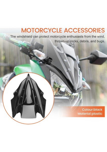 Kawasaki Z250 Z300 Z 250 300 2013 2014 2013-2015 Çift Kabarcıklı Ön Cam Rüzgar Deflektörleri Motosiklet Aksesuarları (Yurt Dışından) fırsatları