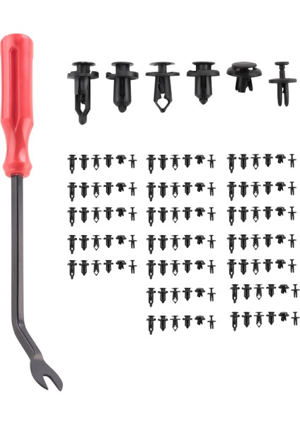 120 Adet Araba Plastik Perçin Tutucu 6,3 mm 8 mm 9 mm 10 mm Genişletme Vidaları Yedek Kiti Tampon Itme Perçin Klipsleri (Yurt Dışından)