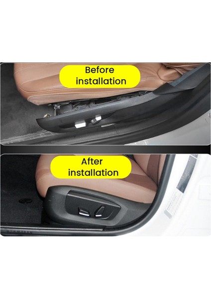 Bmw F02 F07 F10 X5 F15 X6 F16 52107317458 52107317459 Için 1 Çift Ön Koltuk Yan Braket Kılıfı Koltuk Dış Destek Döşemesi (Yurt Dışından) modelleri