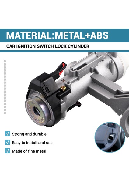 Kia Spectra 2005-2007 Araba Aksesuarları Için Anahtarlı Araç Kontak Anahtarı Kilidi Silindiri 819002FB00 (Yurt Dışından) fırsatları