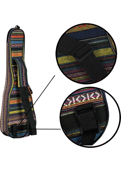 23 Inç Konser Ukulele Çantası Ukulele Kılıfı Yumuşak Kalın Pamuklu Dolgulu ve Ayarlanabilir Askılı (Yurt Dışından) indirimleri