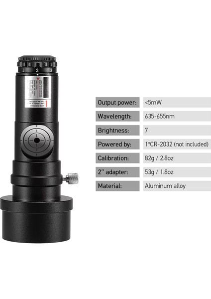 1,25 Inç Teleskop Kolimatörü 2 Inç Adaptör Reflektör Astronomik Teleskop Newtonian Sca Lazer Kolimasyonu (Yurt Dışından) modelleri