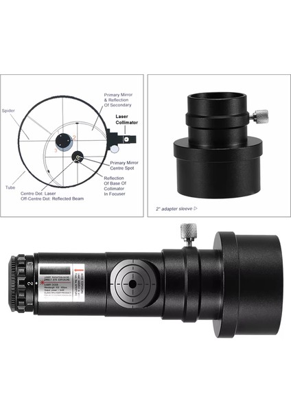 1,25 Inç Teleskop Kolimatörü 2 Inç Adaptör Reflektör Astronomik Teleskop Newtonian Sca Lazer Kolimasyonu (Yurt Dışından) indirimleri