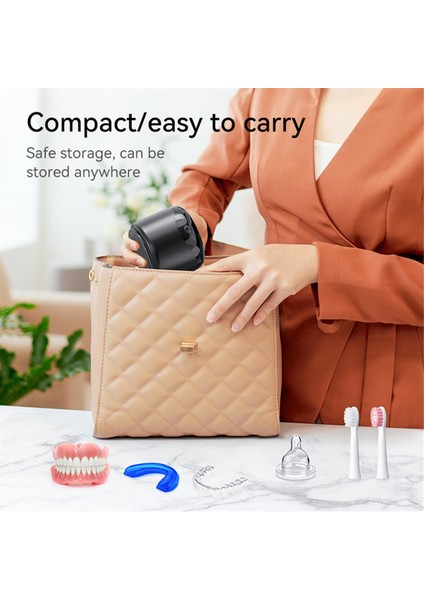 Protezler Için Ultrasonik Temizleyici Tüm Diş Takıları ve Ev Aletleri Için Profesyonel Ultrasonik Temizleme Makinesi 230 ml (Ab) (Yurt Dışından) modelleri