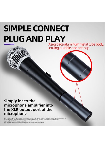 Dm3 Dinamik Mikrofon Ön Amfisi 28DB Kazanç Aşaması Konuşma Kaydı Kayıpsız Ses Kalitesi Canlı Performans Için Mikrofon Amfisi (Yurt Dışından) fırsatları