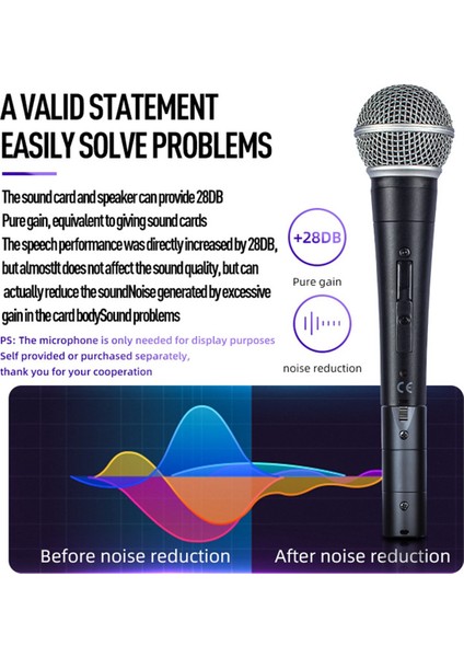 Dm3 Dinamik Mikrofon Ön Amfisi 28DB Kazanç Aşaması Konuşma Kaydı Kayıpsız Ses Kalitesi Canlı Performans Için Mikrofon Amfisi (Yurt Dışından) indirimleri