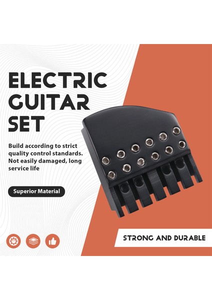 Başsız Elektro Gitar Tel Kilidi Başsız Gitar Tel Kilidi 6 Telli Elektro Gitar Köprü Kilit Somunu (Yurt Dışından) fırsatları
