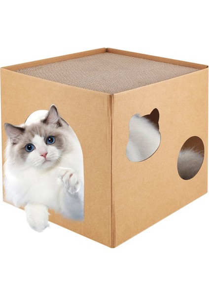 Kediler ve Yavru Kediler Için Kedi Evi Tırmalama Kutusu ve Tırmalama Tahtası (Yurt Dışından) modelleri