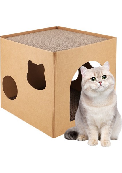 Kediler ve Yavru Kediler Için Kedi Evi Tırmalama Kutusu ve Tırmalama Tahtası (Yurt Dışından) fırsatları