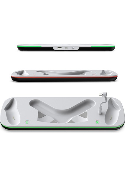 Meta Quest 3s Vr Kask Şarj Tabanı Desteği Vr Başlık Kolları LED Işık Çubuğu ile Şarj (Yurt Dışından) fırsatları