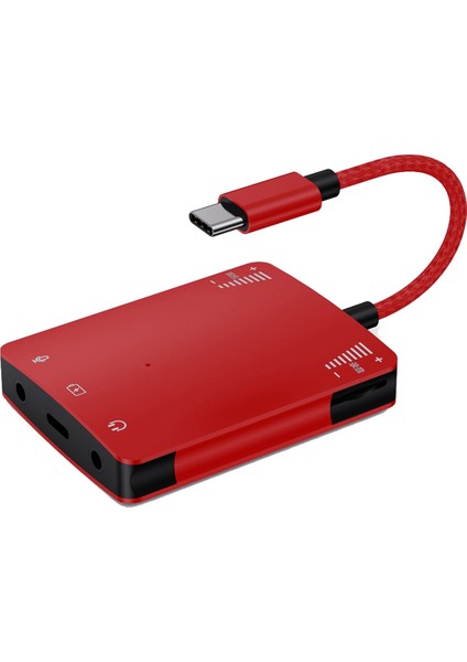 Ses Arabirim Adaptörü Hızlı Iletim Kararlı Kompakt Boyut Tak ve Çalıştır Harici Ses Kartı Canlı Dönüştürücü B (Yurt Dışından)