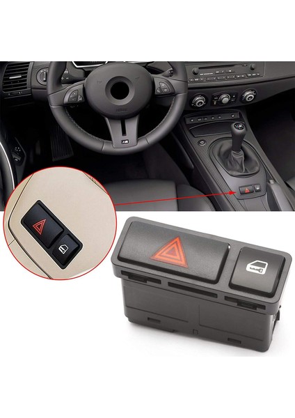 Bmw 3 Serisi E46 Için Acil Durum Flaş Lambası Anahtarı Basmalı Düğme Tehlike Uyarı Lambası Kilit Anahtarı 61318368920 (Yurt Dışından) fiyatları