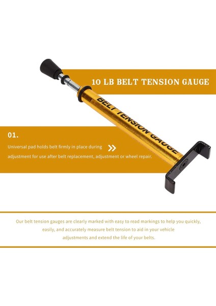 Kayış Gerginliği Ölçer, Kayış Ölçer Aleti, Ayarlanabilir 10 Pound, L Şekilli Pedli, Motosiklet Kayış Gerginliği Aleti (Yurt Dışından) modelleri