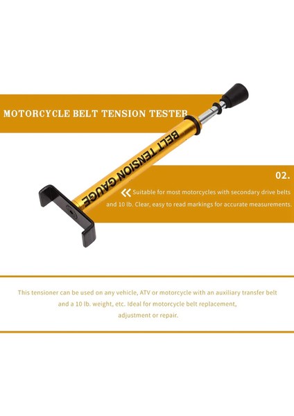 Kayış Gerginliği Ölçer, Kayış Ölçer Aleti, Ayarlanabilir 10 Pound, L Şekilli Pedli, Motosiklet Kayış Gerginliği Aleti (Yurt Dışından) fırsatları