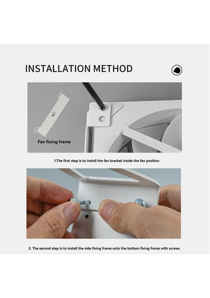 Çok Amaçlı Fan Montaj Standı Pc Kasası Harici Soğutma Fanları Braketi 120 ve 140 mm Pc Fanları Için, 360 Derece Dönüş Siyah (Yurt Dışından) fiyatları