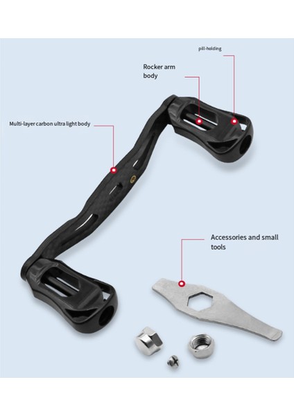 Shimano Daiwa Abu Garcia Baitcasting Makarası Karbon Sapı Için Makara Krank Kolu 8X5MM (Yurt Dışından) modelleri