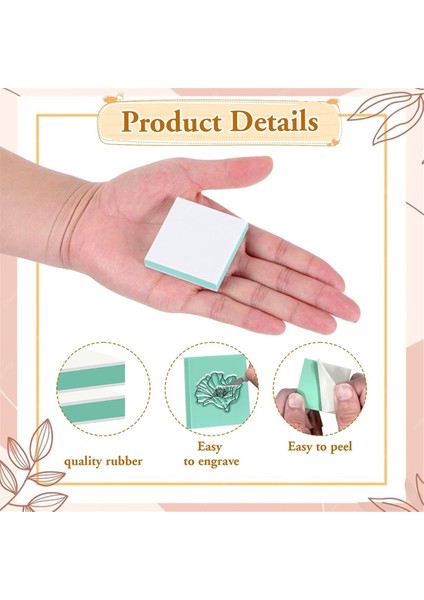 36 Parça Kauçuk Oyma Bloğu, Linolyum Blokları, Baskı Damga Oyma Blokları, Kendin Yap El Sanatları Damga Oyma Blokları (Yurt Dışından) fiyatları