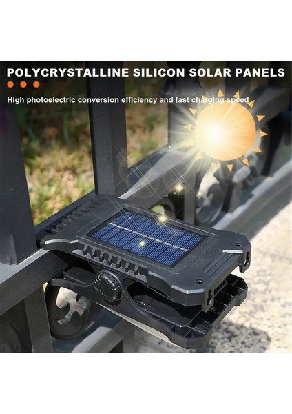 Güneş Enerjili Bahçe Lambası Dış Mekan Güneş Enerjili Klipsli Lamba Su Geçirmez Kamp Lambası Çit Sokak Manzarası Duvar Dekorasyonu (Yurt Dışından) indirimleri