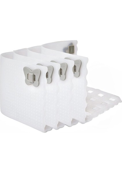 Ince Çarşaflar Için Çarşaf Tutucu Kilidi, Çarşaf Askı Klipsleri Çarşafları Sıkı ve Sıkı Bir Şekilde Yerinde Tutar Şeffaf Beyaz (Yurt Dışından)