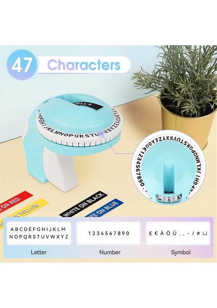 B90 Etiket Yazıcısı 3D Kabartma Taşınabilir Manuel Etiket Yapıcı Etiketleme Makinesi 9mm (Yurt Dışından) fiyatları