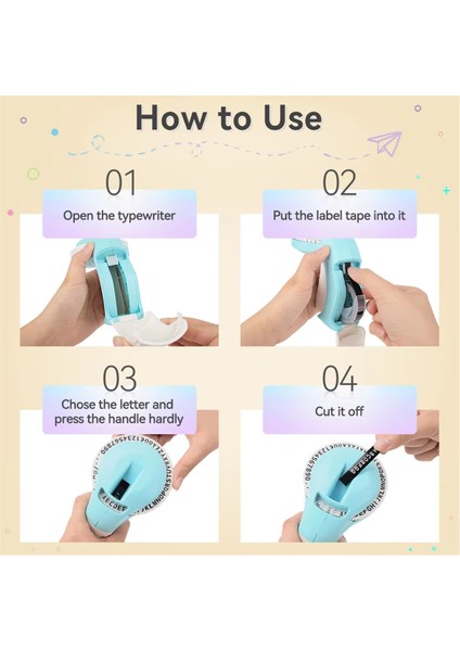 B90 Etiket Yazıcısı 3D Kabartma Taşınabilir Manuel Etiket Yapıcı Etiketleme Makinesi 9mm (Yurt Dışından) indirimleri