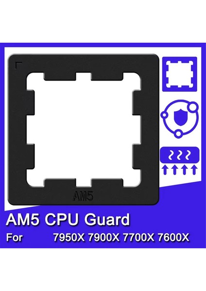 Am5 Armor Termal Macun Koruyucu Çipler Isı Dağıtıcı Zırh Kapağı Cpu Plakası 7950X 7900X 7700X 7600X B Için Am5 Zırh Plakası (Yurt Dışından) fiyatları
