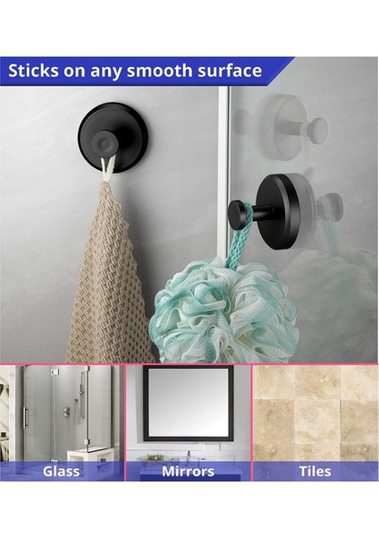 Banyo, Mutfak, Cam Kapı, Ayna, Palto, Bornoz Askısı Için Su Geçirmez 2'li Vantuzlu Askılar (Yurt Dışından) modelleri
