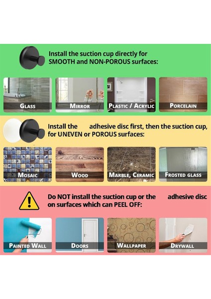 Banyo, Mutfak, Cam Kapı, Ayna, Palto, Bornoz Askısı Için Su Geçirmez 2'li Vantuzlu Askılar (Yurt Dışından) fırsatları