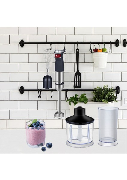 Biolomix Elektrikli El Blenderi 5'i 1 Arada Çok Amaçlı Daldırma El Blenderi 1200W Yüksek Güçlü Blender Ab Fişi (Yurt Dışından)