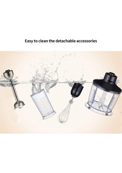 Biolomix Elektrikli El Blenderi 5'i 1 Arada Çok Amaçlı Daldırma El Blenderi 1200W Yüksek Güçlü Blender Ab Fişi (Yurt Dışından) fiyatları