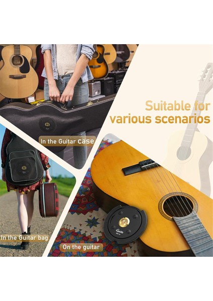 Guıtto Ghd-04 Gitar Nemlendirici Akustik Ses Deliği Kapağı, 2'si 1 Arada Nemlendirici Gitar Nem Düzenleyici Gitar Nem Alma Cihazı (Yurt Dışından)