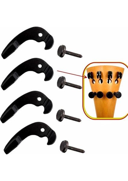 4 Adet Çello Ince Ayar Aletleri 3/4 4/4 Çello Telleri Kancalar Ayarlayıcılar, Çello Kuyruk Parçası Parçaları Aksesuarları (Yurt Dışından) fiyatları