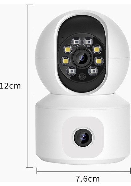 Mp Wifi Ip Kamera Çift Lensli Bebek Monitörü Renkli Gece Görüşü Insan Otomatik Izleme Video Akıllı Ev (Yurt Dışından) fırsatları
