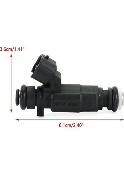 Hyundai Accent 1.5l 1.6l L4 2000-2005 Için 4 Adet Yeni Yakıt Enjektörü Memesi 35310-22600 3531022600 9260930006 (Yurt Dışından) indirimleri