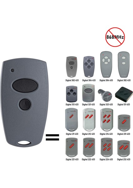 Marantec 433MHZ El Tipi Verici Dijital 382, 302, 384, 304 Için Garaj Kapısı Açma Uzaktan Kumandası (Yurt Dışından) fiyatları