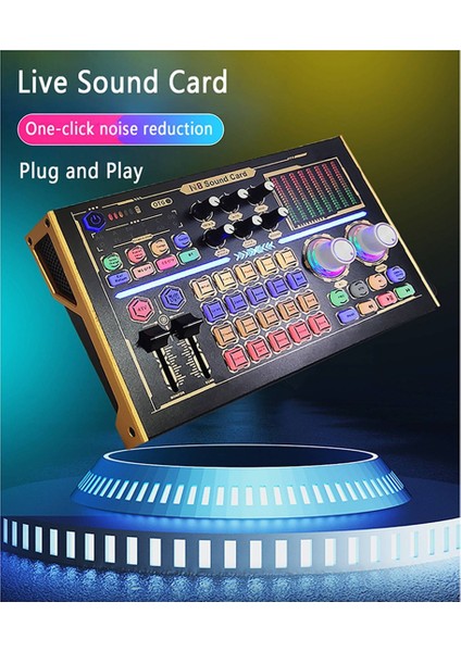 Gax-N8 Profesyonel Kayıt Ses Kartı Bluetooth Pc Cep Telefonu Canlı Yayın Ses Kartı Mikser Seti 48V Mikrofon Desteği (Yurt Dışından) modelleri