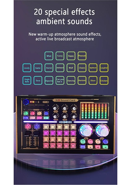 Gax-N8 Profesyonel Kayıt Ses Kartı Bluetooth Pc Cep Telefonu Canlı Yayın Ses Kartı Mikser Seti 48V Mikrofon Desteği (Yurt Dışından) fırsatları