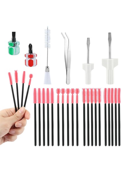 26 Adet Dikiş Makinesi Temizleme Fırçası, Yeniden Kullanılabilir Silikon Kıllı Temizleme Fırçası Seti Taşınabilir Dikiş Makinesi Temizleme Aletleri (Yurt Dışından) fırsatları